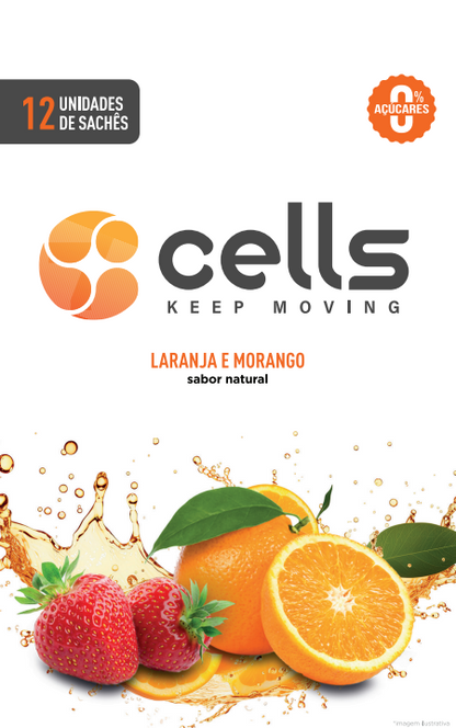 Cells em Sticks sabor Laranja & Morango